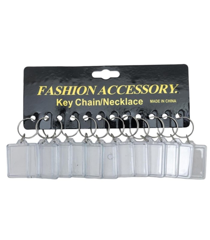 Llavero acrílico cuadrado porta foto 4 cm 12 pieza