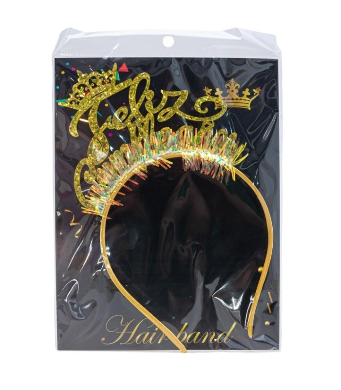 Vincha feliz cumpleaños