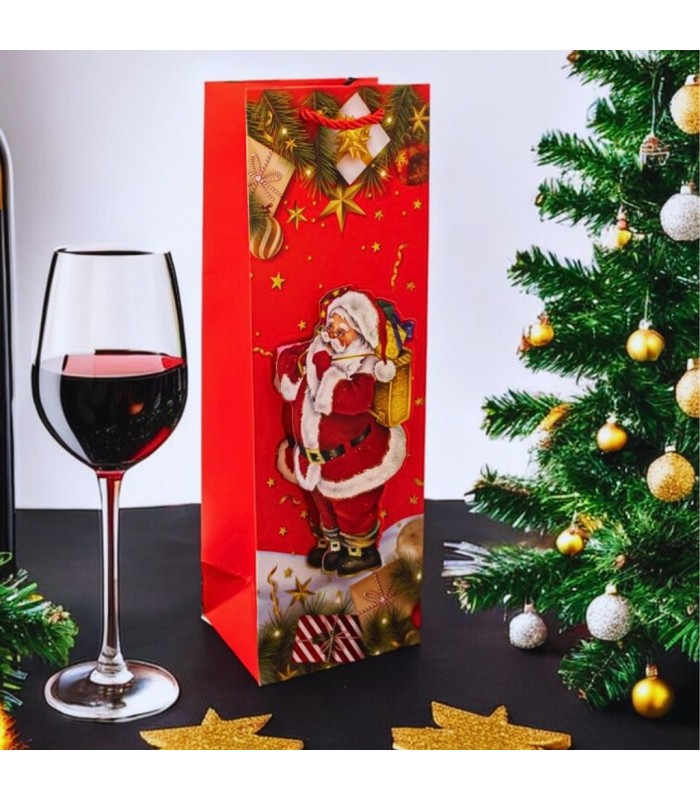 Bolsa para vino navideño 36x11.8cm