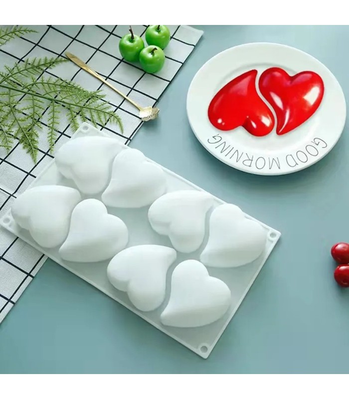 Molde de silicona diseño corazón