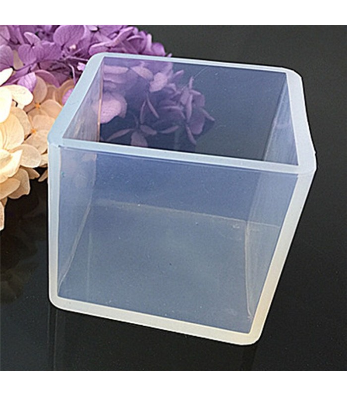 Molde de silicona transparente cubo 50x50x50mm