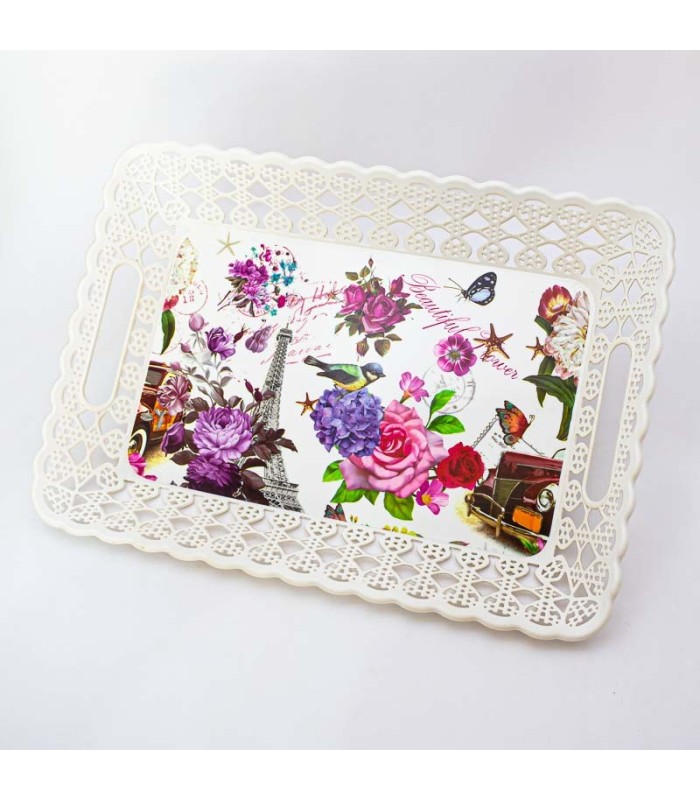 Bandeja rectangulo con diseños 45x32cm
