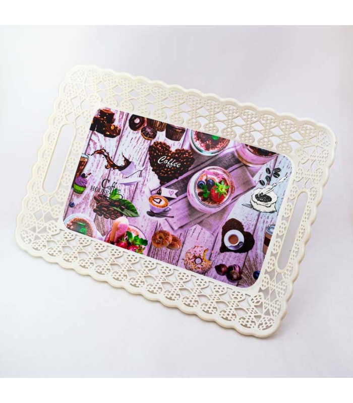 Bandeja rectangulo con diseños 45x32cm