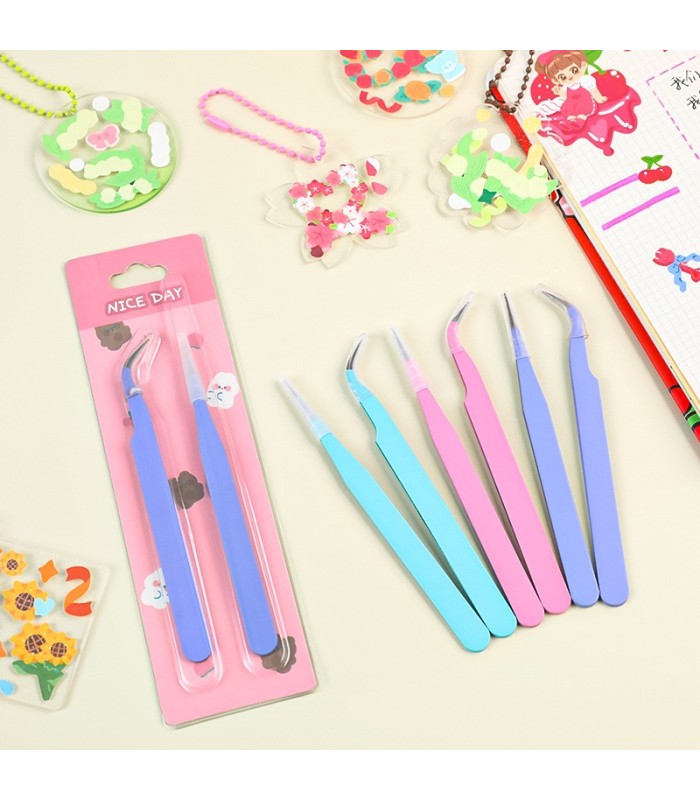 Set de pinza recto y encorbado 2pc