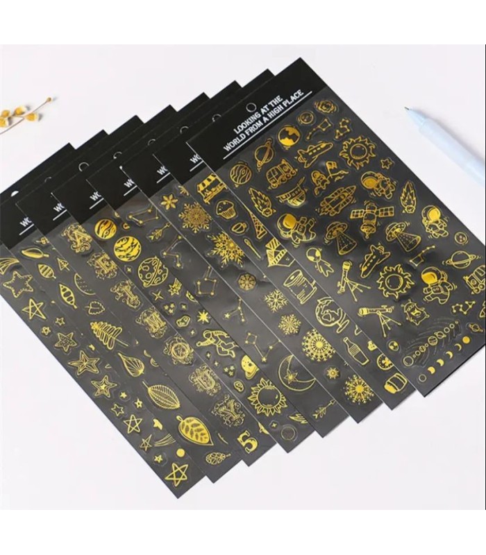 Sticker pvc serie mix dorada 100x230cm