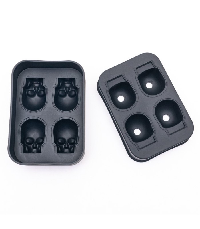 Molde de silicona para hielo calavera 11x7.5cm
