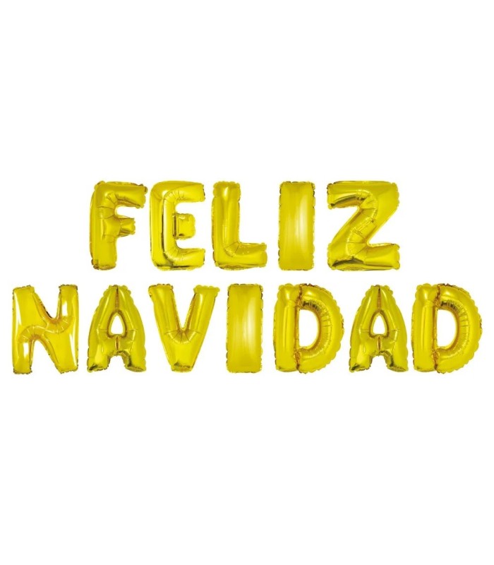 Globo letra feliz navidad