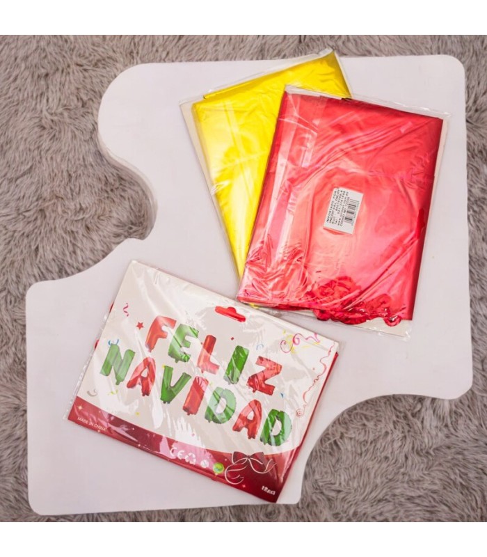 Globo letra feliz navidad