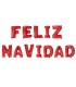 Globo letra feliz navidad