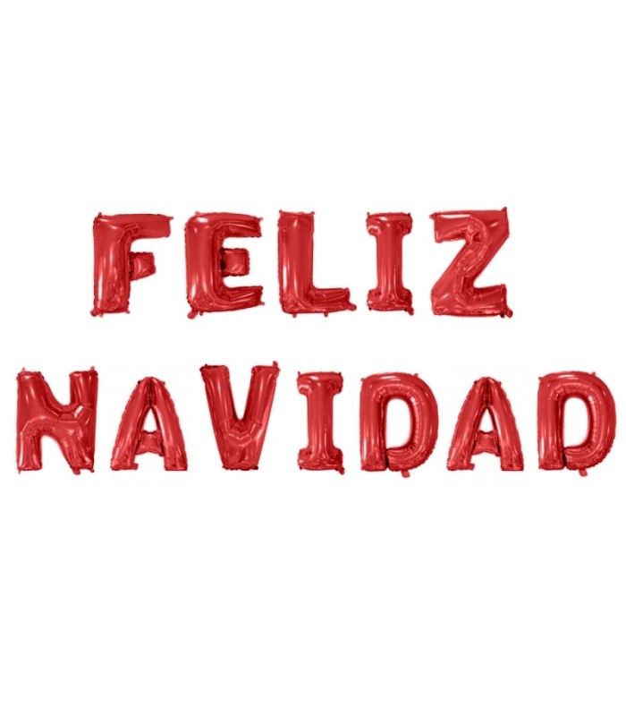 Globo letra feliz navidad