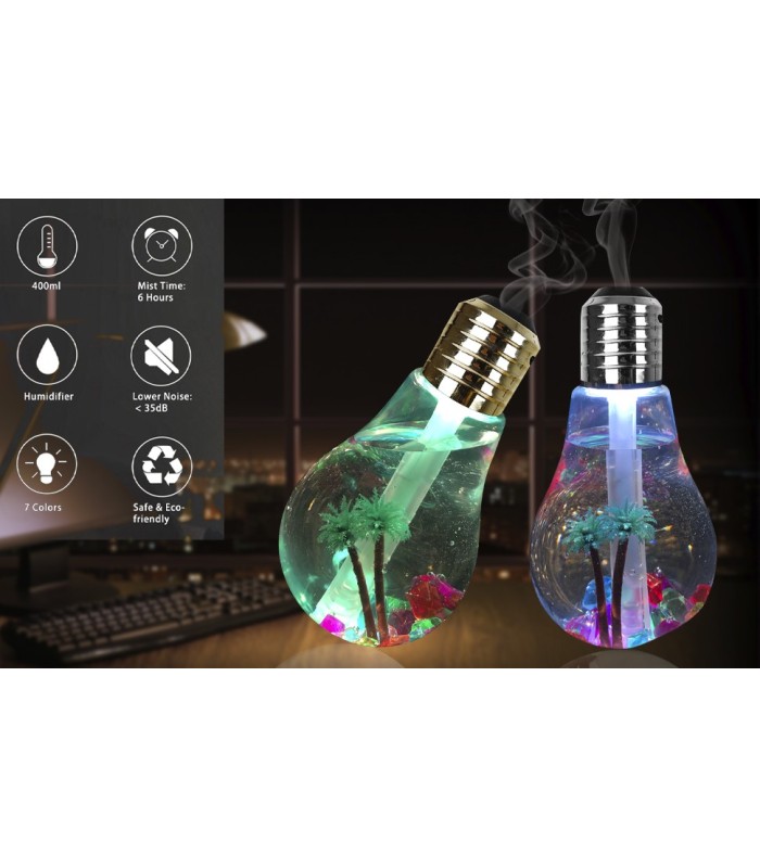 Humidificador Difusor Aromaterapia Forma De Foco L