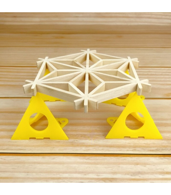 Soporte cono amarillo 1 unidad