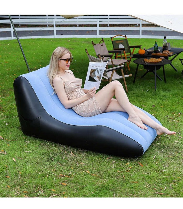 Reposera inflable automatico 138x78cm