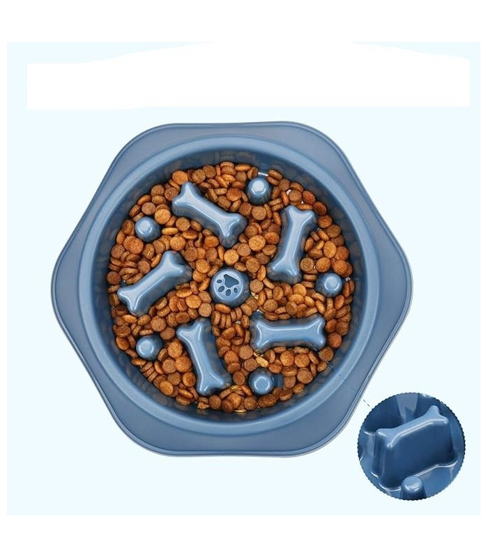 Plato para perro de alimentación lenta