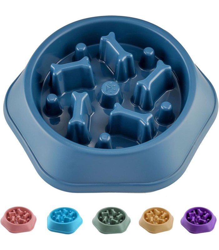 Plato para perro de alimentación lenta