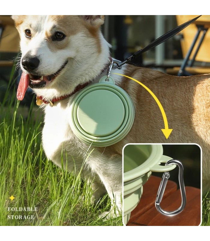 Plato plegable para mascota 13cm