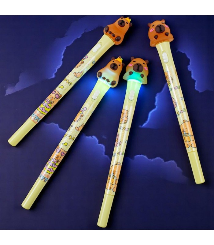 Boligrafo capibara con luz