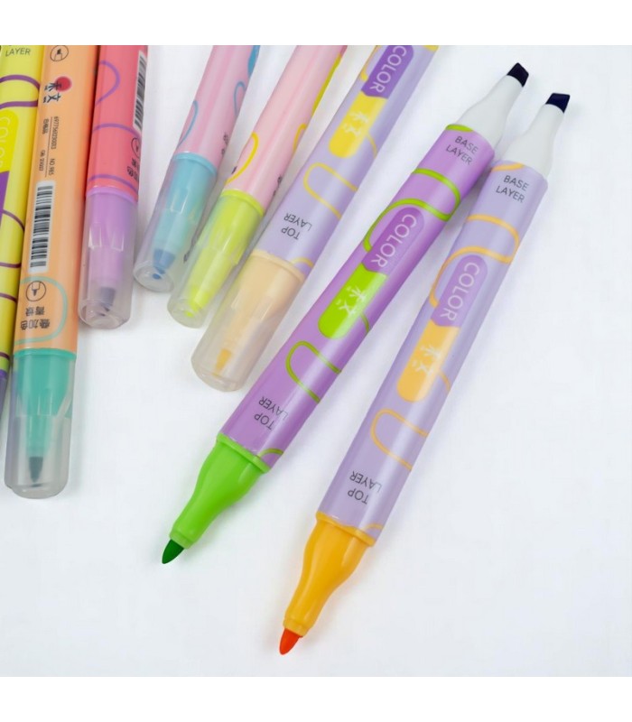 Resaltador tono pastel 8 piezas
