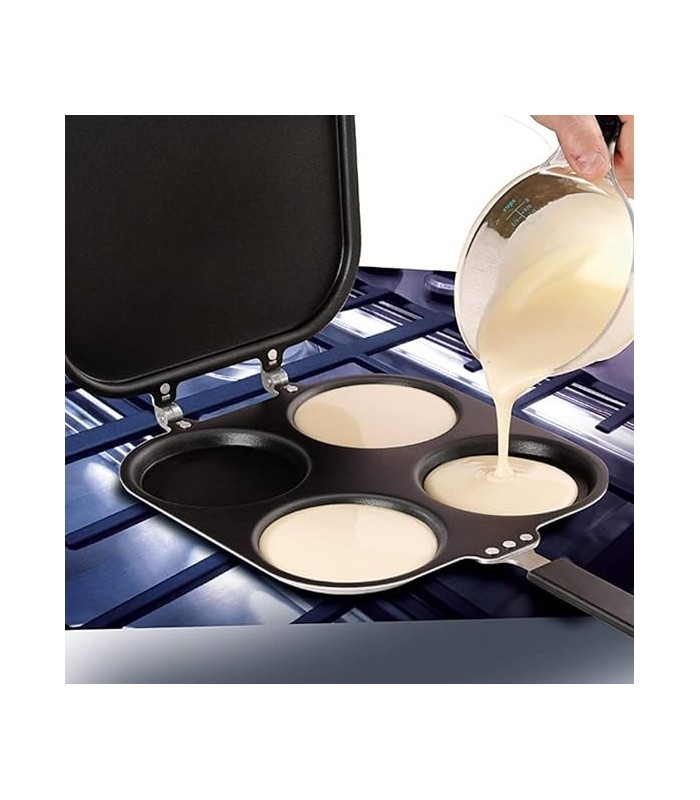 Sarten doble cara 4 divisiones 40x25cm