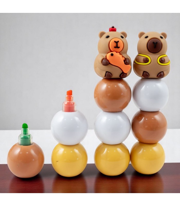 Resaltador capibara 3 piezas