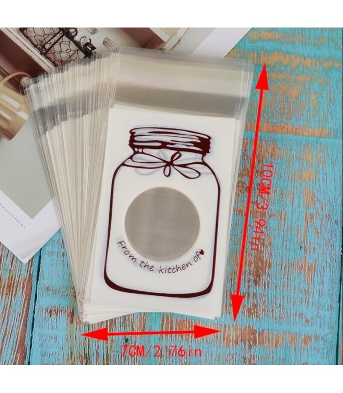 Bolsita trasparente 100pc 10x7cm