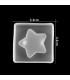 Molde de silicona estrella 3D 44x44x15mm