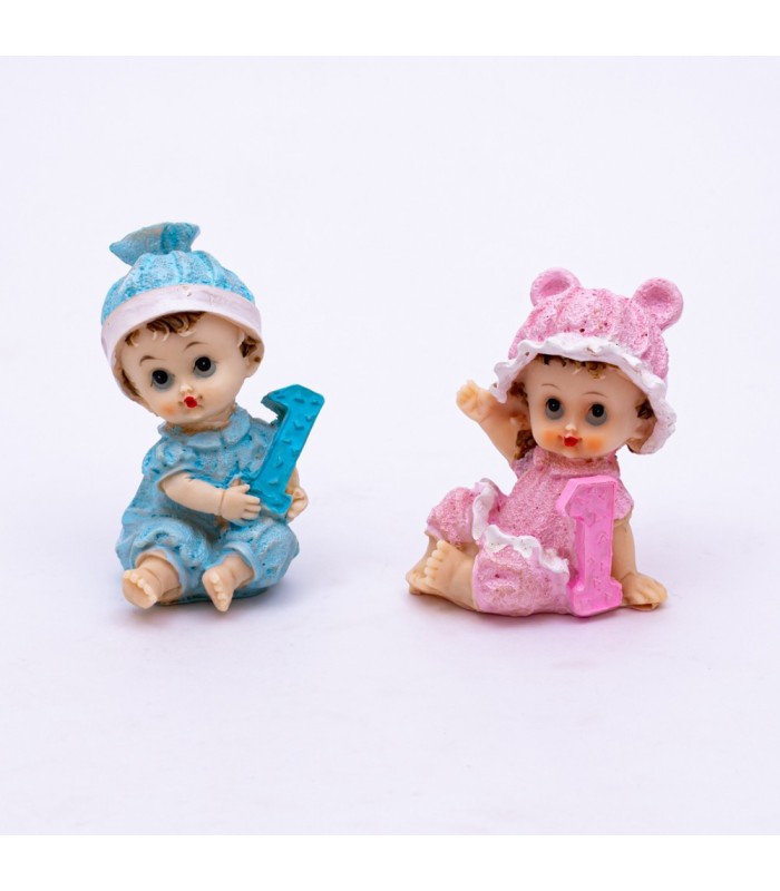 Chiche bebe con números 8cm 1pc
