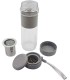 botella de vidrio con filtro de metal 550ml