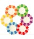 Pirotines forma de flor 6pc
