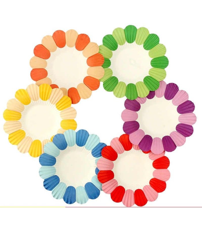 Pirotines forma de flor 6pc