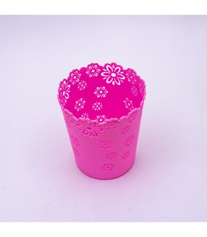 Plantera de plástico con diseño 17cm
