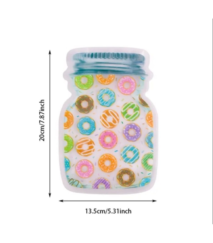 Bolsita para alimento10pc 20x14cm
