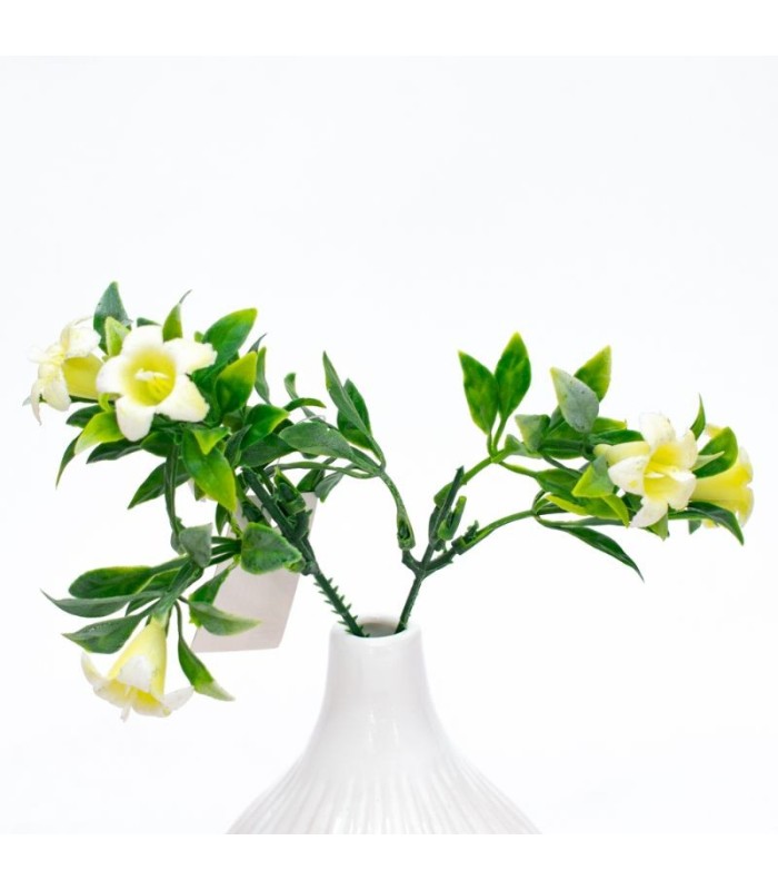 Flor decorativa artificial 2 piezas