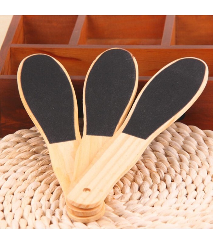 Lima para pies mango de madera