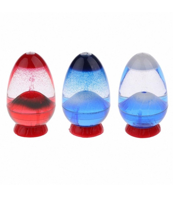 Chiche con agua forma volcán