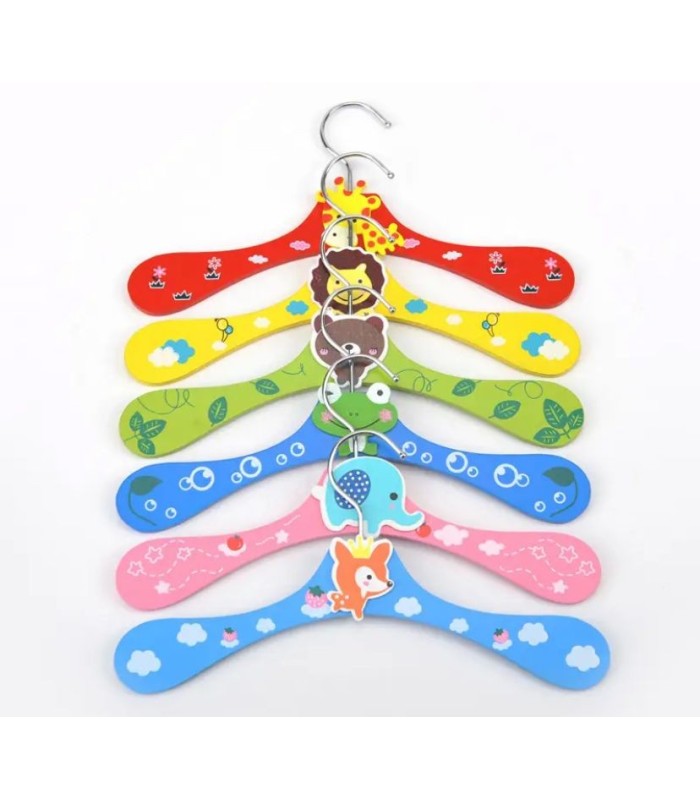 Percha de madera diseño infantil