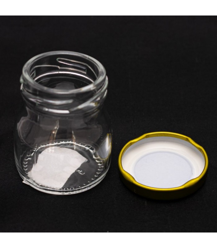 Frasco de vidrio con tapa 50ml
