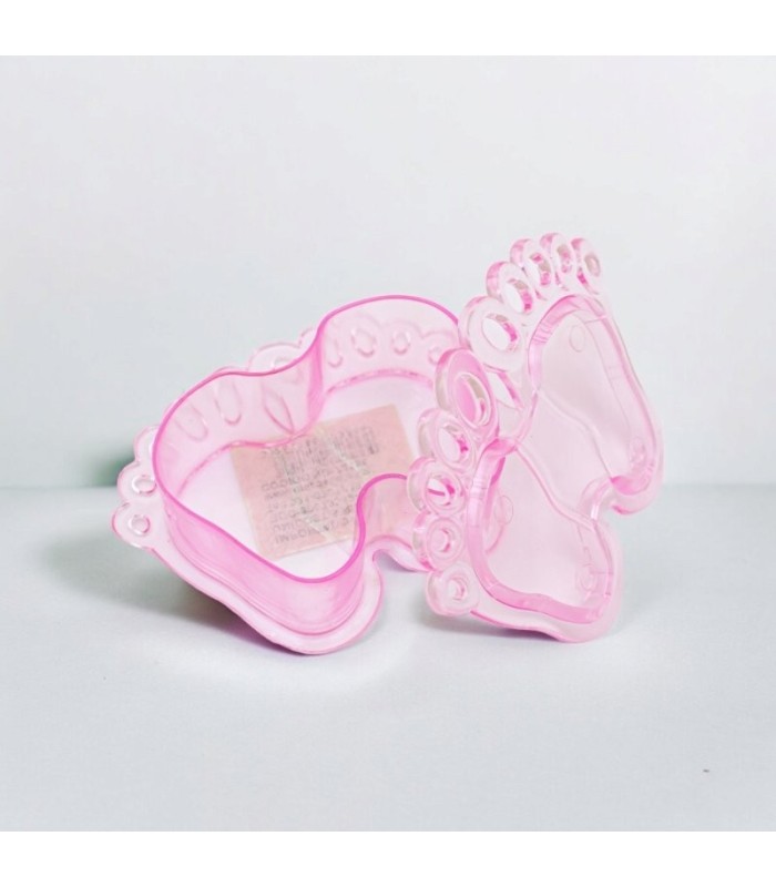 Cajita pies para baby shower 1 pieza