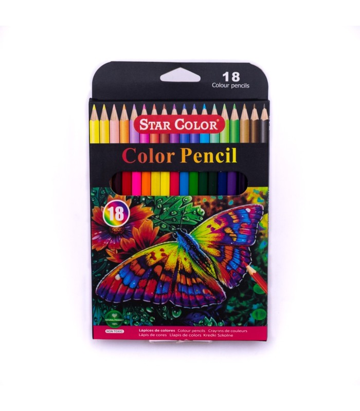 Lapices de colores 18 pcs STAR COLOR