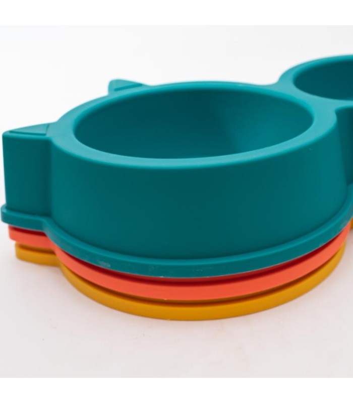 Plato para mascota 2 divisiones